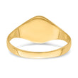 10k High Polished Oval Baby Signet Ring