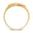 10K Two-tone Sweet 15 Heart Ring