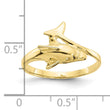 10k Dolphin Ring