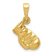 10k Boxing Glove Pendant