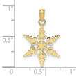 10k Polished Snowflake Charm