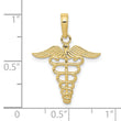 10k Caduceus Pendant