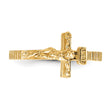 10K Gold Polished Jesus Band Ring
