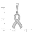 10k White Gold Awareness Pendant