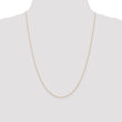 10K Rose Gold .5mm Carded Cable Rope Chain