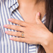 10K Two-tone & Rhodium 15 Anos Ring
