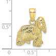 10K 2-D Cocker Spaniel Dog Charm