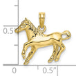 10K 2-D Galloping Horse Charm