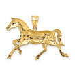10K 2-D Polished Horse Charm