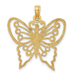 10K Cut-Out Butterfly Charm