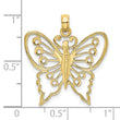 10K Cut-Out Butterfly Charm