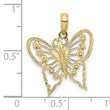 10K Cut-Out Butterfly Charm