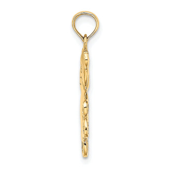 10k Reversible Teddy Bear Charm