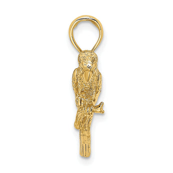10K 3-D Parrot Charm