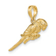 10K 3-D Parrot Charm