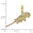 10K 3-D Parrot Charm