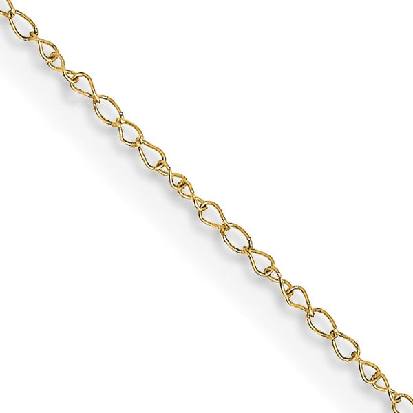 10k .42mm Carded Curb Chain - Birthstone Company