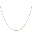 10k .6 mm Carded Cable Rope Chain - Birthstone Company