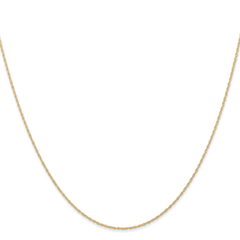 10k .6 mm Carded Cable Rope Chain