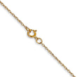 10k .6 mm Carded Cable Rope Chain - Birthstone Company