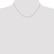 10k .6 mm Carded Cable Rope Chain - Birthstone Company