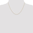 10k .6 mm Carded Cable Rope Chain - Birthstone Company