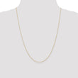10k .6 mm Carded Cable Rope Chain - Birthstone Company