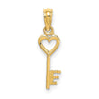 10k Key w/ Heart Charm