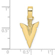 10K 3-D Arrowhead Charm