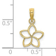 10k Cut Out Flower Charm
