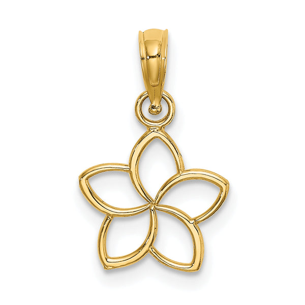10k Cut Out Flower Charm