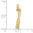 10K 3-D Paint Brush Charm