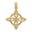 10k Small Celtic Eternity Knot Charm