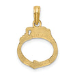 10K Moveable Handcuffs Charm