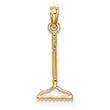 10K 3-D Landscape Rake Garden Tool Charm