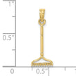 10K 3-D Landscape Rake Garden Tool Charm