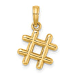 10K 3-D Hashtag Charm
