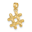 10K 3-D Hashtag Charm