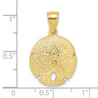 10K 2-D Sand Dollar Charm