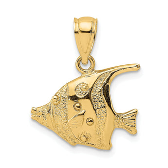 10k Polished Fish Charm
