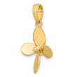 10K 3-D w/ 4 Blades Propeller Charm