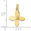 10K 3-D w/ 4 Blades Propeller Charm