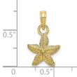10k Starfish Charm