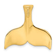 10K 3-D Polished Whale Tail Charm