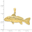 10K 3-D Red Fish Charm