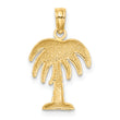 10K Charleston Palm Tree Charm