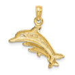 10K Dolphin w/ 2 Baby Dolphins Charm