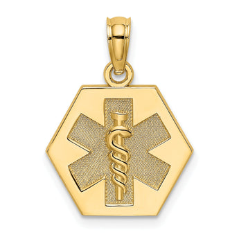 10k Medical Disc Pendant