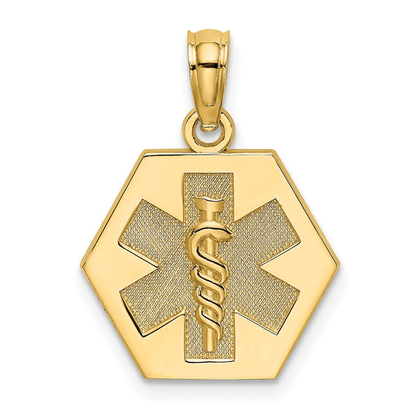 10k Medical Disc Pendant