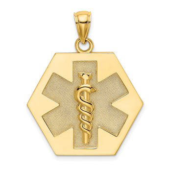 10k Medical Disc Pendant